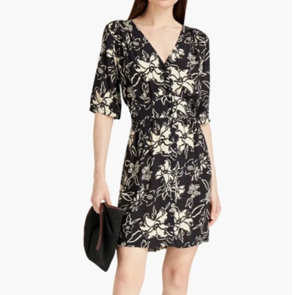 ba&sh - Soma Mini Dress - Black - Sz L